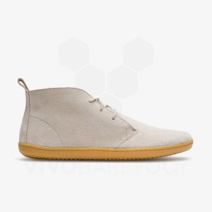 Vivobarefoot Gobi III Suede Men's Lifestyle Shoes Beige | SG299ZD