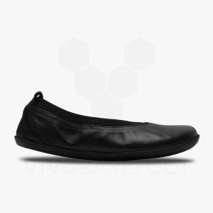 Vivobarefoot Opanka Ballerina Women's Lifestyle Shoes Obsidian | SG123TL