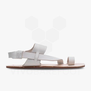 Vivobarefoot Opanka Sandal Women's Lifestyle Shoes White | SG133JE