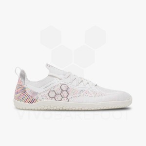 Vivobarefoot Primus Lite Knit Men's Training Shoes White | SG341JE