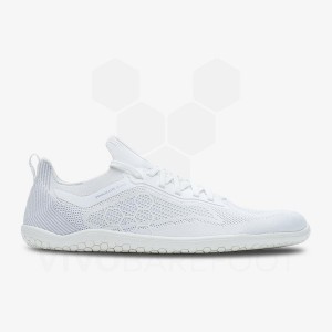 Vivobarefoot Primus Lite Knit Women's Road Running Shoes White | SG216EI