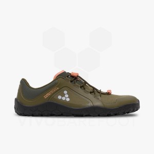 Vivobarefoot Primus Trail III All Weather FG Women's Trail Running Shoes Dark Olive | SG205PV