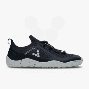 Vivobarefoot Primus Trail Knit FG Men's Training Shoes Obsidian / White | SG334QC