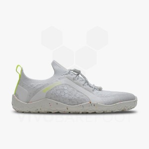 Vivobarefoot Primus Trail Knit FG Women's Trail Running Shoes White | SG203RX