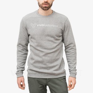 Vivobarefoot Rapanui Women's Sweatshirt Grey | SG091ZD