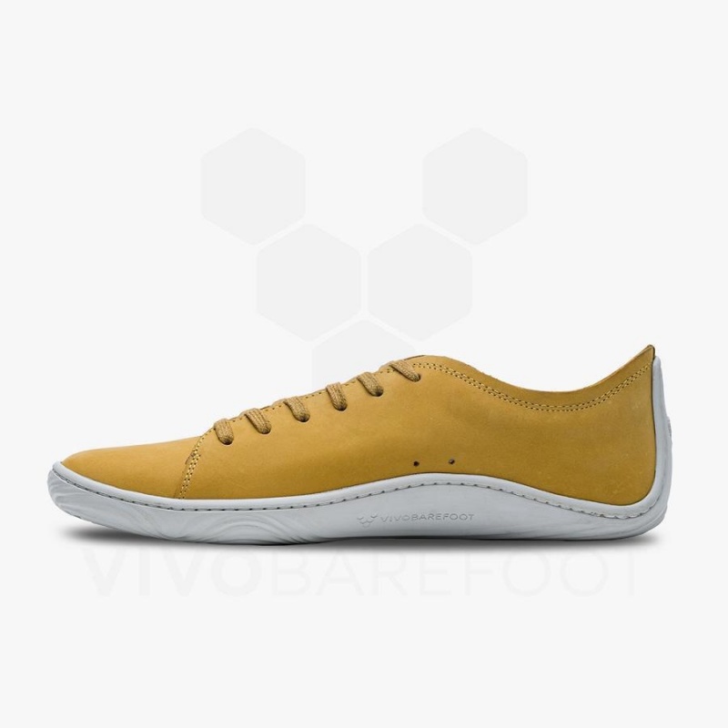 Vivobarefoot Addis Men's Lifestyle Shoes Mustard | SG311NN