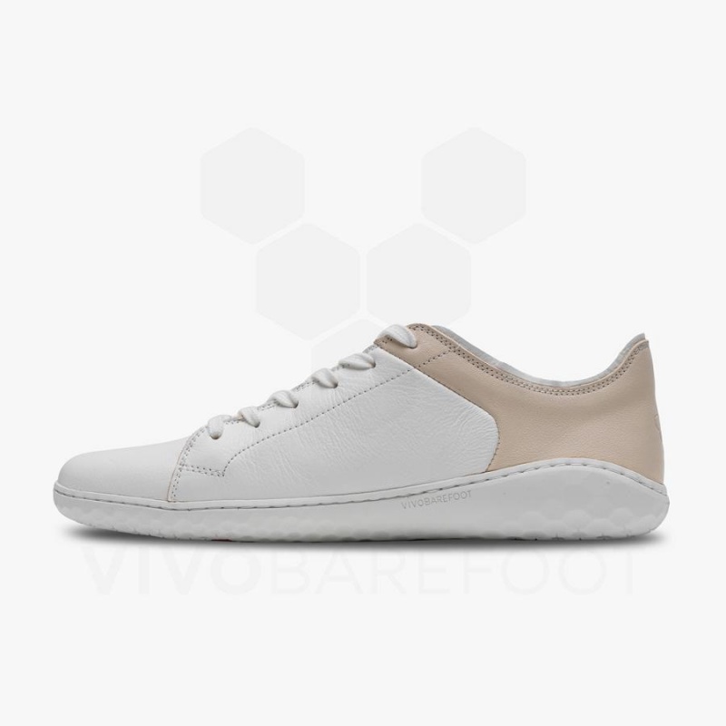 Vivobarefoot Geo Court III Women's Lifestyle Shoes White / Pink | SG146WH