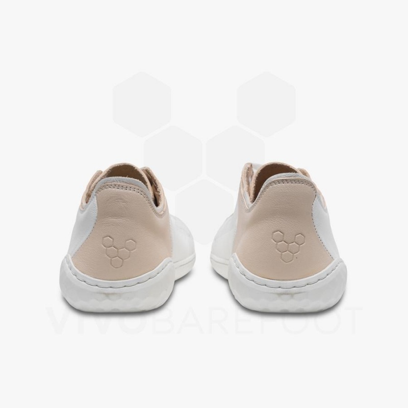 Vivobarefoot Geo Court III Women's Lifestyle Shoes White / Pink | SG146WH