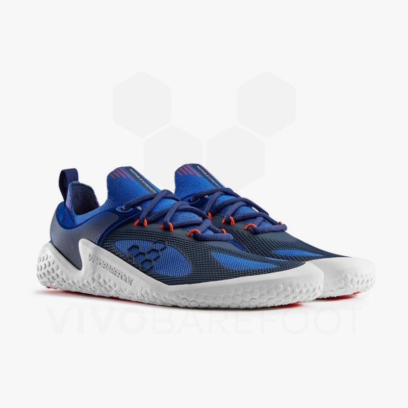 Vivobarefoot Motus Strength Men's Training Shoes Blue / Navy / Orange | SG353XG