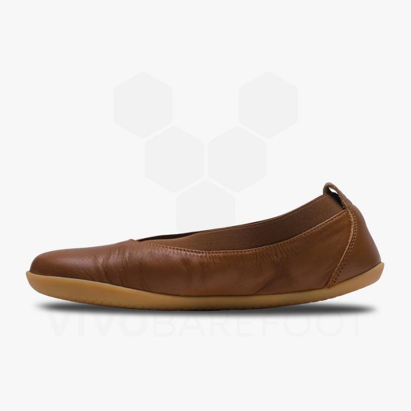 Vivobarefoot Opanka Ballerina Women's Lifestyle Shoes Brown | SG121VJ