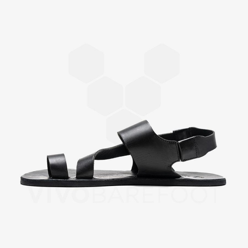 Vivobarefoot Opanka Sandal Women's Lifestyle Shoes Black | SG134IR