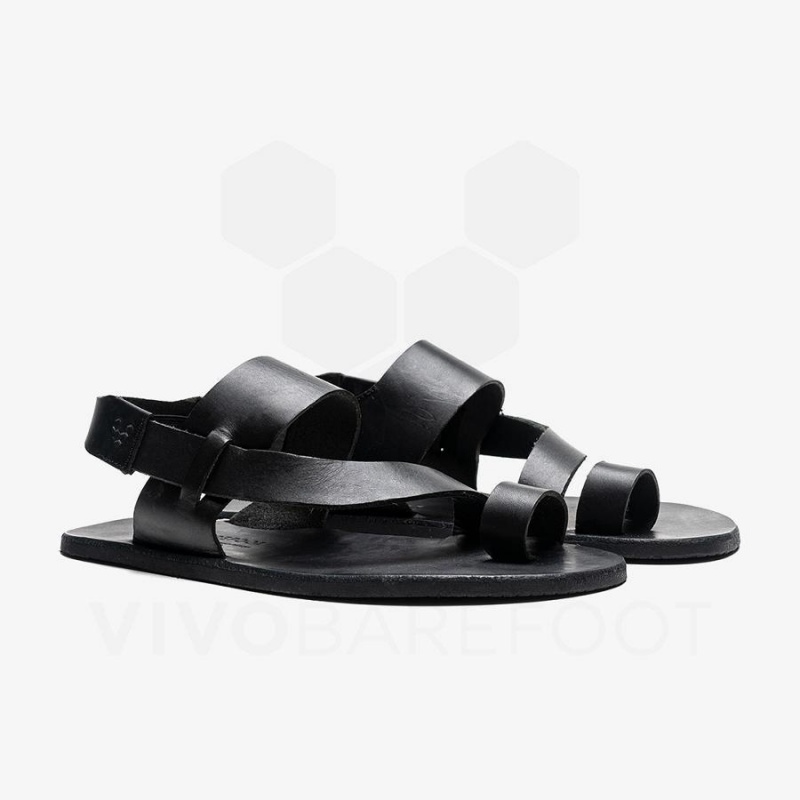 Vivobarefoot Opanka Sandal Women's Lifestyle Shoes Black | SG134IR