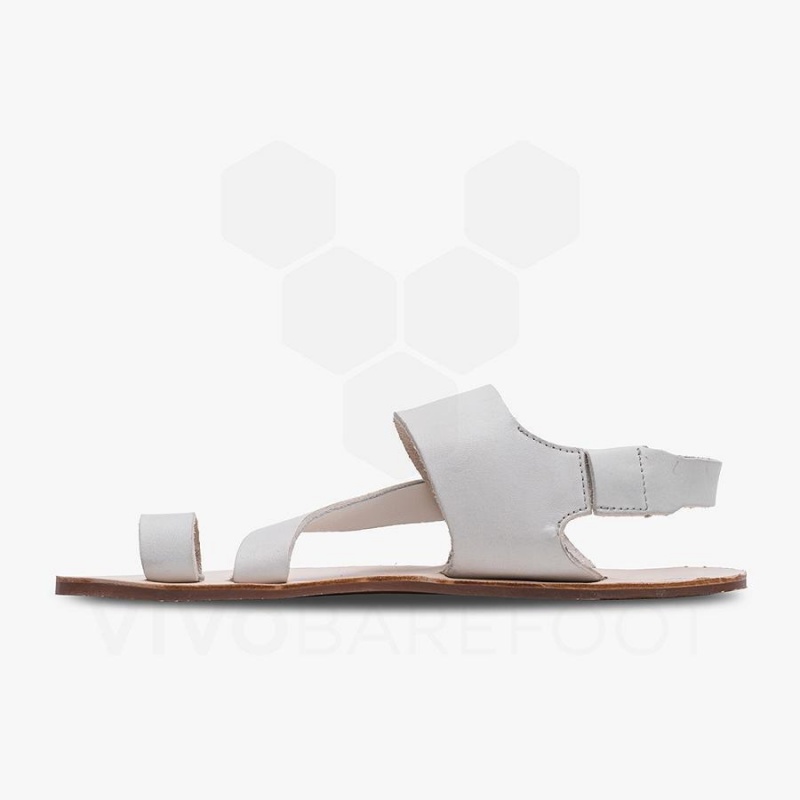 Vivobarefoot Opanka Sandal Women's Lifestyle Shoes White | SG133JE