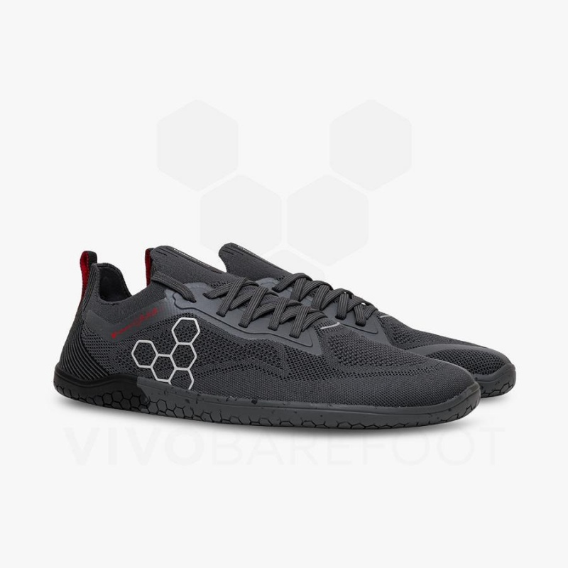 Vivobarefoot PREORDER 'PRIMUS LITE KNIT JJF' Women's Road Running Shoes Obsidian / Dark Grey | SG211JE