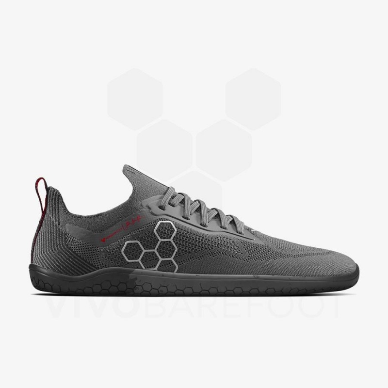 Vivobarefoot PREORDER \'PRIMUS LITE KNIT JJF\' Women\'s Road Running Shoes Obsidian / Dark Grey | SG211JE