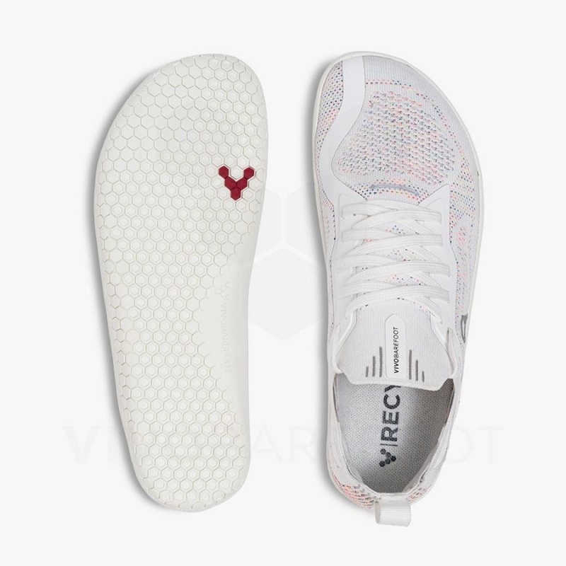 Vivobarefoot Primus Lite Knit Women's Training Shoes White | SG181NN