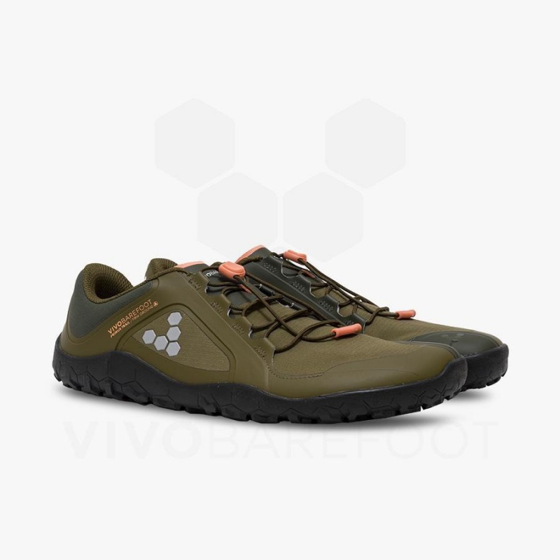 Vivobarefoot Primus Trail III All Weather FG Men's Training Shoes Dark Olive | SG323BA