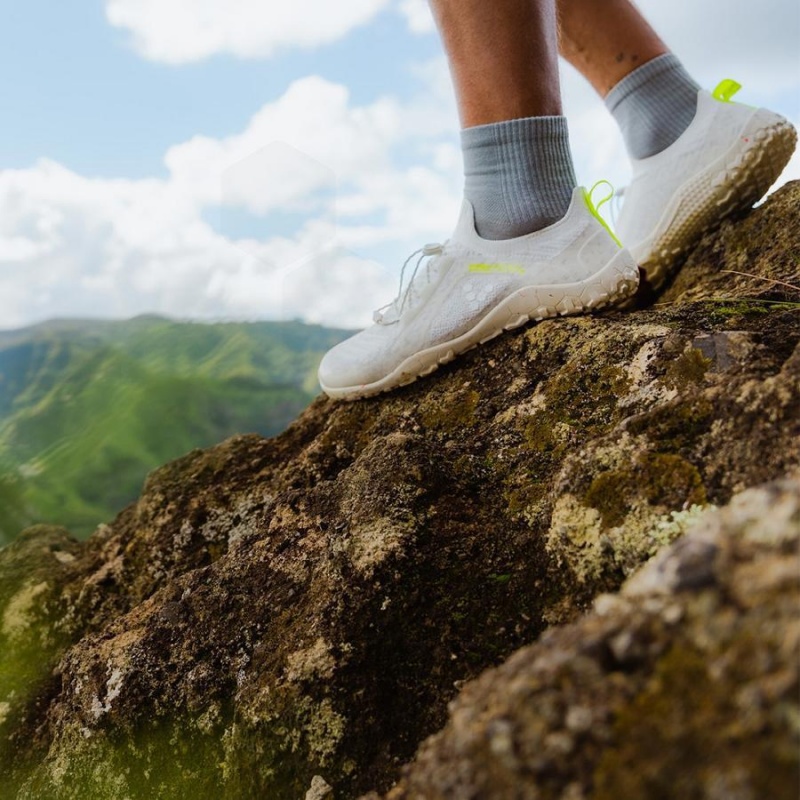 Vivobarefoot Primus Trail Knit FG Men's Training Shoes White | SG335PV