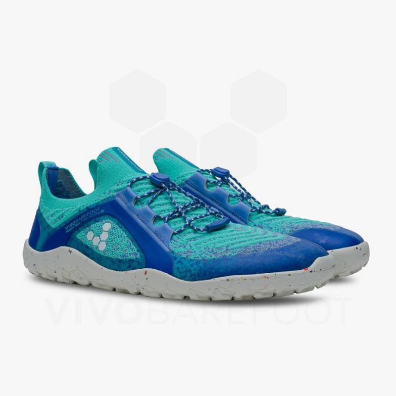 Vivobarefoot Primus Trail Knit FG Women's Training Shoes Blue | SG160IR