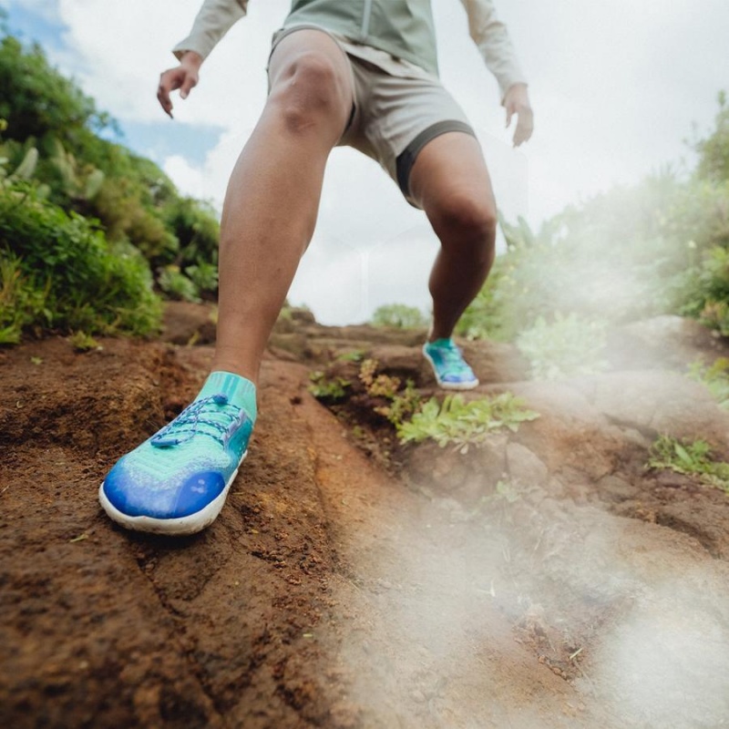 Vivobarefoot Primus Trail Knit FG Women's Training Shoes Blue | SG160IR