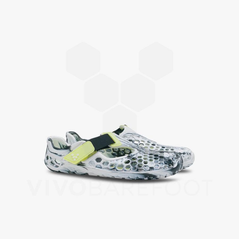 Vivobarefoot Ultra Bloom Kids' Sandals Obsidian / White | SG006GY